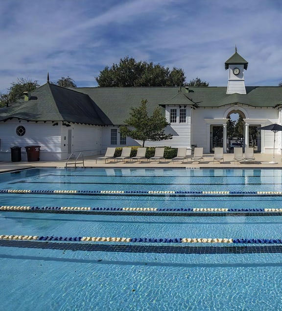 Swimming Pool with Lanes