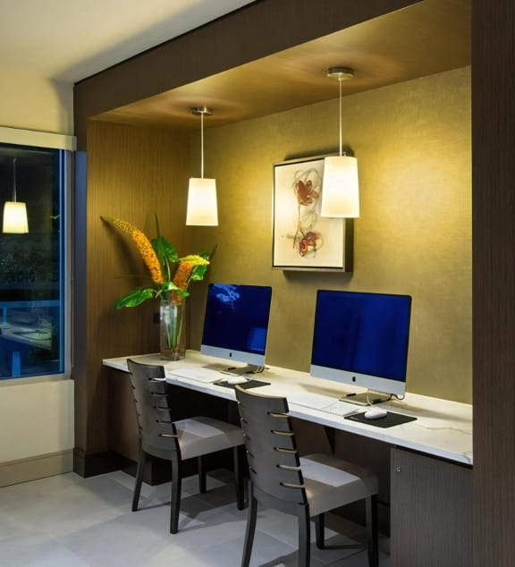 Business Center with Computers