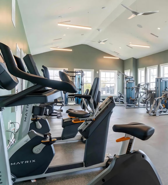 Fitness Studio with Cardio Machines