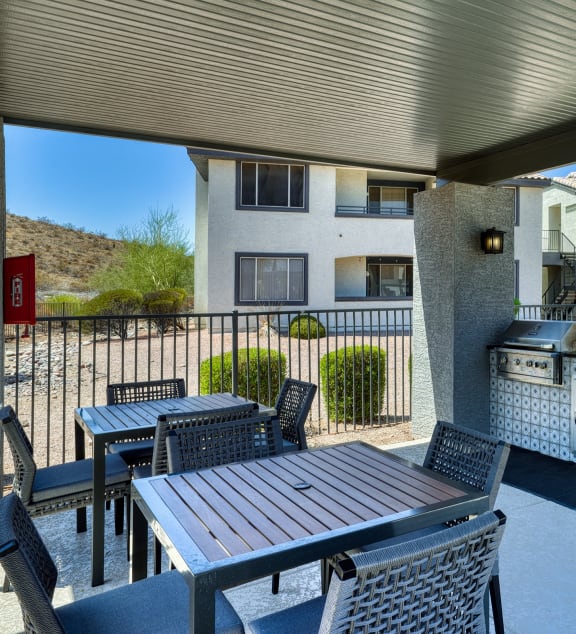 Mountainside Grilling Poolside Dining with Bar Seating & Gas Grills