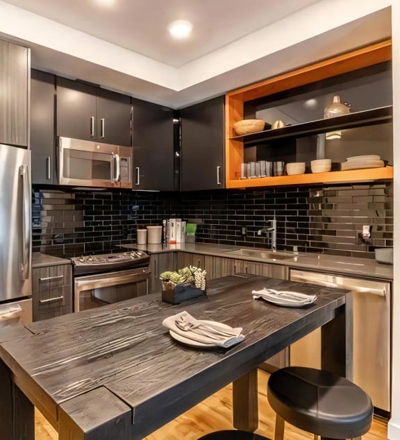 Gourmet Kitchen with Island Seating