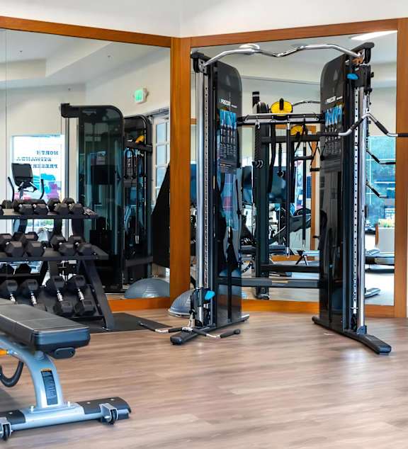 24 Hour Fitness Center with Free Weights