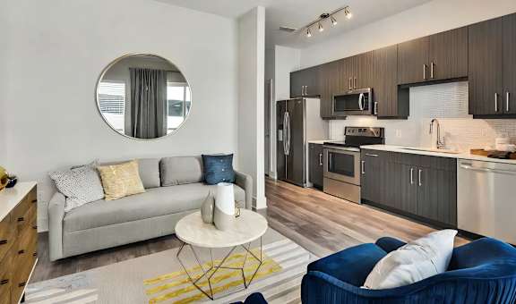 Open Concept Kitchen and Living Spaces