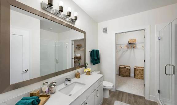 Spacious Bathrooms with Walk In Closets