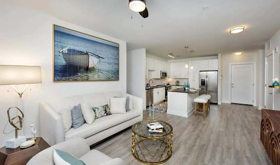 Open Concept Layout for Kitchen and Dining Areas