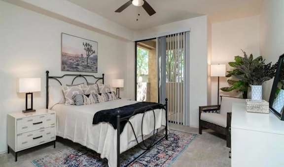 Spacious Bedroom with Patio Access