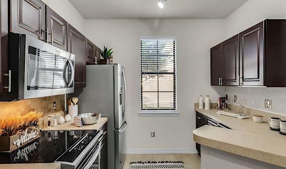 Dark Cabinets in Kitchen