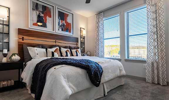 Spacious Carpeted Bedroom