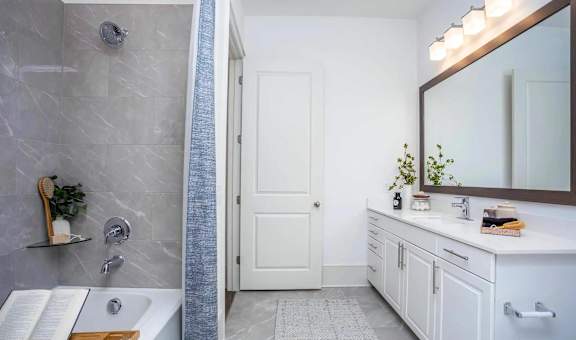 Large Bathroom with Cabinet Storage