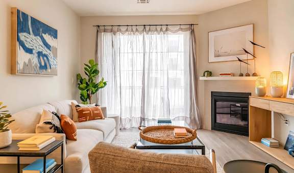 Cozy Living Spaces with Fireplace