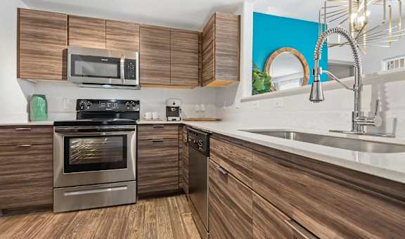 Gourmet Kitchen with Stainless Steel Appliances