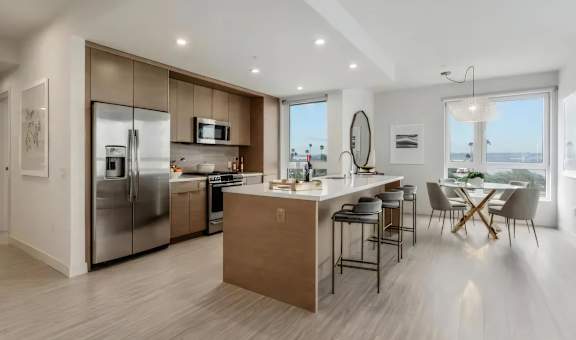 Large Kitchen Spaces with Dining Nook