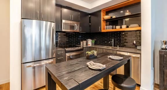 Gourmet Kitchen with Island Seating
