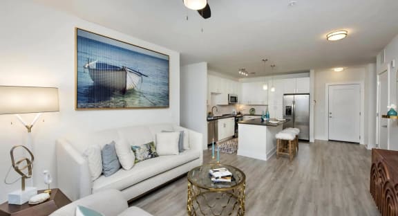 Open Concept Layout for Kitchen and Dining Areas