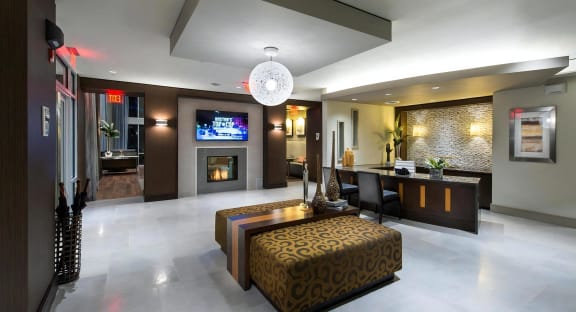 Lobby with Leasing Desks