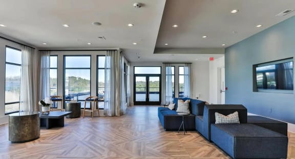 Resident Lounge with Ample Natural Light