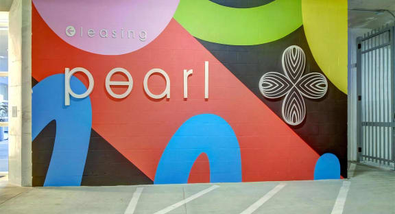 Sign Pointing to Leasing Office