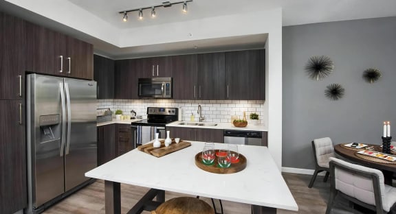 Spacious Kitchens with Stainless Steel Appliances