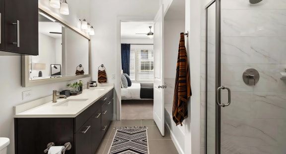 Ensuite with Double Vanities