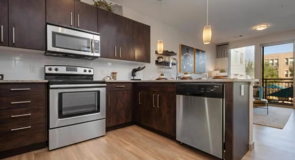 Granite Countertops and Sleek Appliances