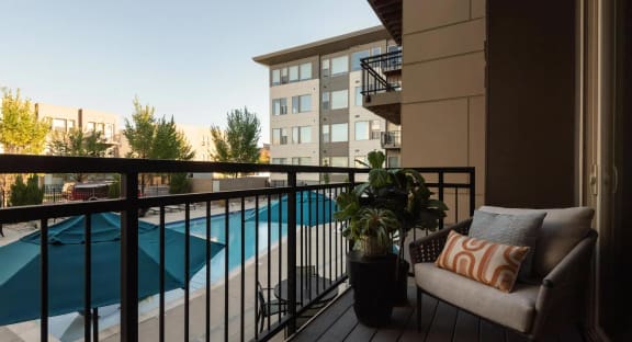 Private Balconies Available in Select Units, Trifecta Belmar, Lakewood, CO Luxury Apartments