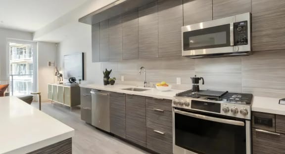 Stainless Steel Appliances and Extra Counter Space