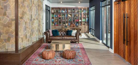 Modern Welcome Lobby with Gathering Spaces