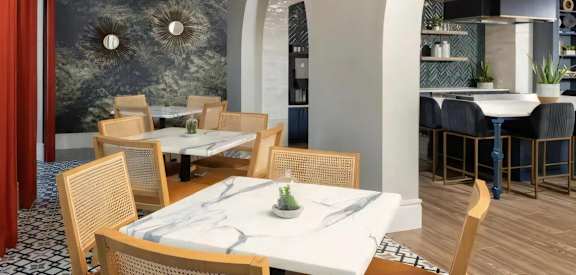 Broadstone Upper Westside Community Lobby Modern Welcome Lobby with Gathering Spaces 