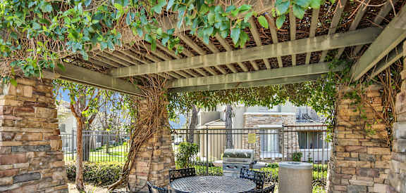 Covered Outdoor Kitchen with Grills