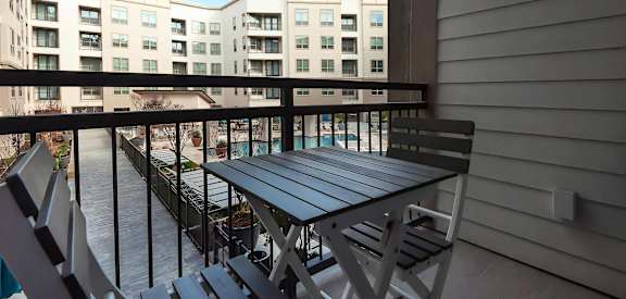Private Balcony Onlooking Courtyard