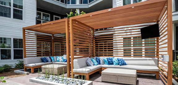 Lounge Seating with Cabanas