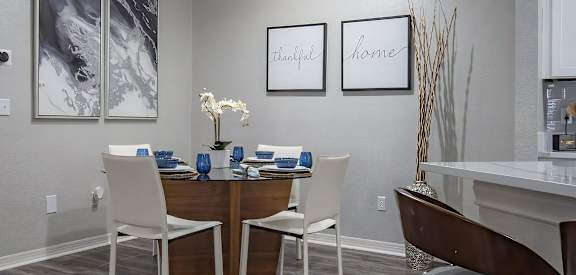 Connected Kitchen and Dining Areas