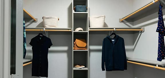 Large Closet with Multiple Hanging Bars