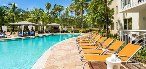 Resort Style Pool with Chaise Lounge Seating