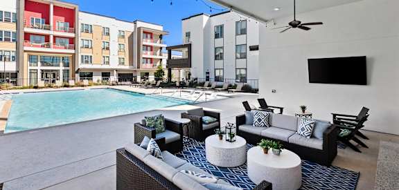 Resort Style Pool with Cabanas