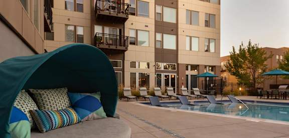 Poolside Relaxed Lounge Chairs