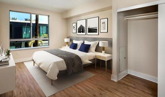 Venice on Rose Apartments Bedrooms Expansive Bedrooms with Spacious Closets