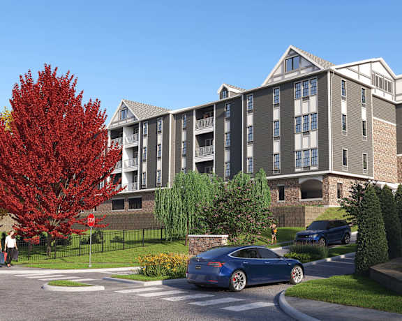 Exterior view at The Franklin at Hawthorne, Hawthorne