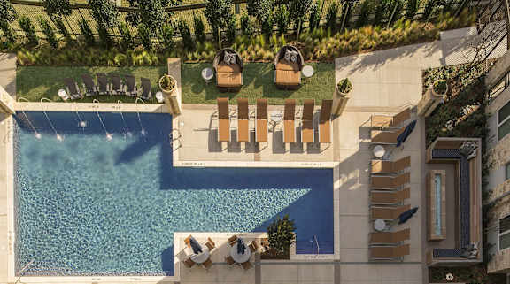 Resort-Style Pool at Parc at White Rock Luxury Apartments in Dallas TX