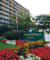 A sign that says  at Independence Place Apartments, Ohio 44130