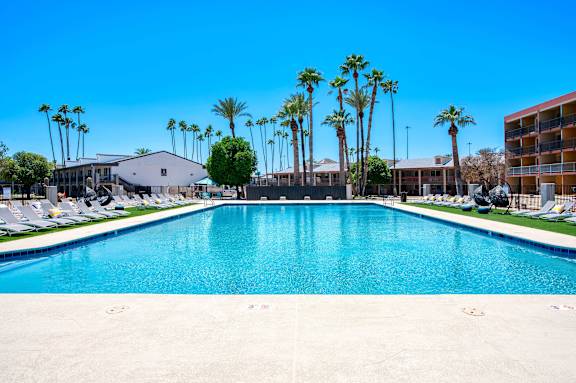 a photo of the resort-style at Presidio Palms Apartments, Arizona