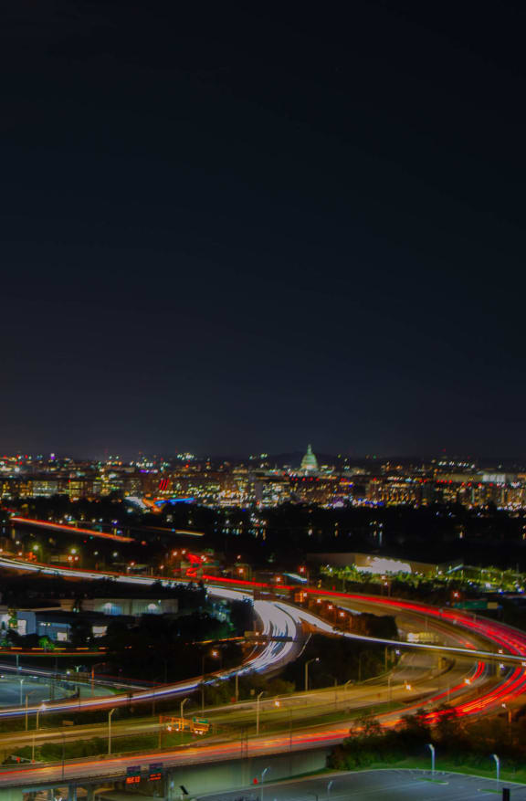 a night view of the city dc