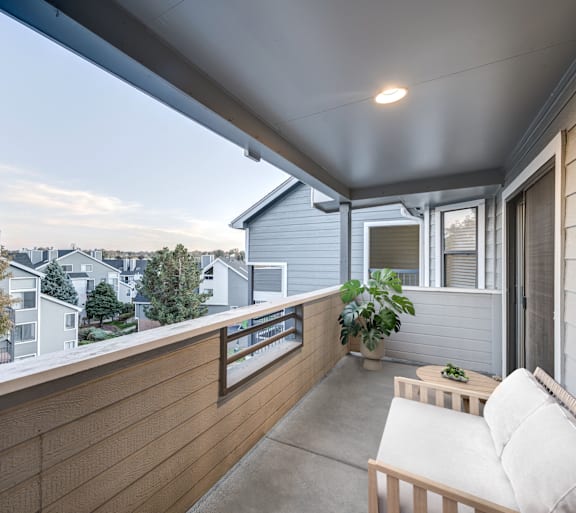 Spacious Balcony at Ashford Belmar in Lakewood, Colorado 80226