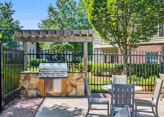 Outdoor area at Chroma Park Apartments in Austell GA