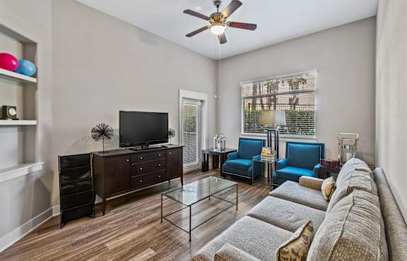Living room at Madison at Town Center Apartments in Santa Clarita CA