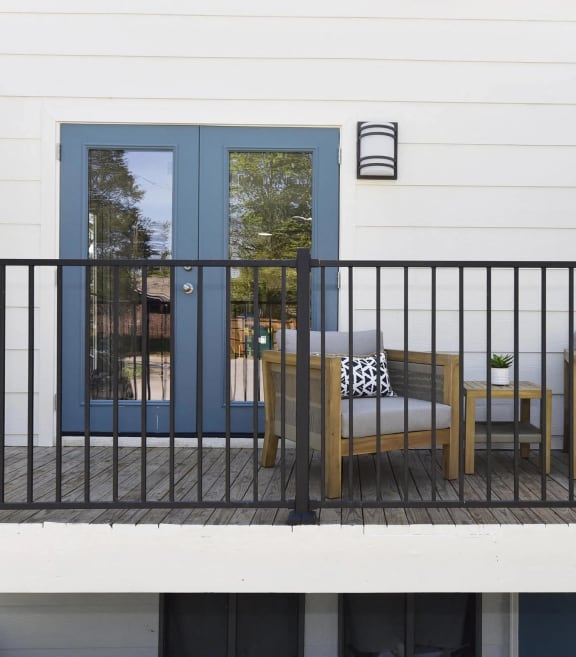 Spacious Patio With Sitting Arrangements at Kinley Lofts, Knoxville, TN, Tennessee , 37912