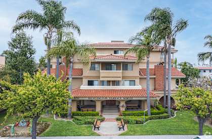 the building in which the hotel is located at Huntington Terrace North Senior, California, 92648