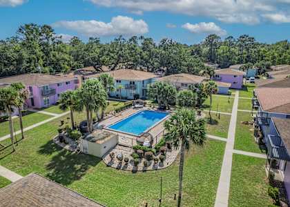 Aerial Pool Area at Serenity Place Central, Florida, 32304