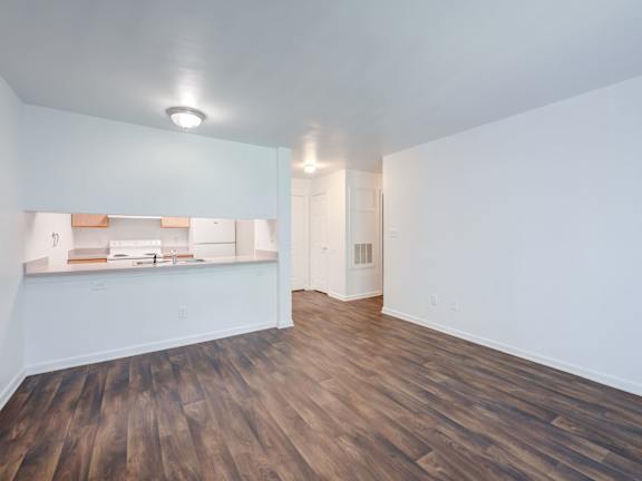 Unfurnished Living Area at Carolina Springs Apartments, Carrboro, North Carolina