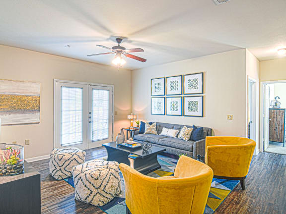 Living Area at The Madison Apartment Homes in Tyler, TX 75703